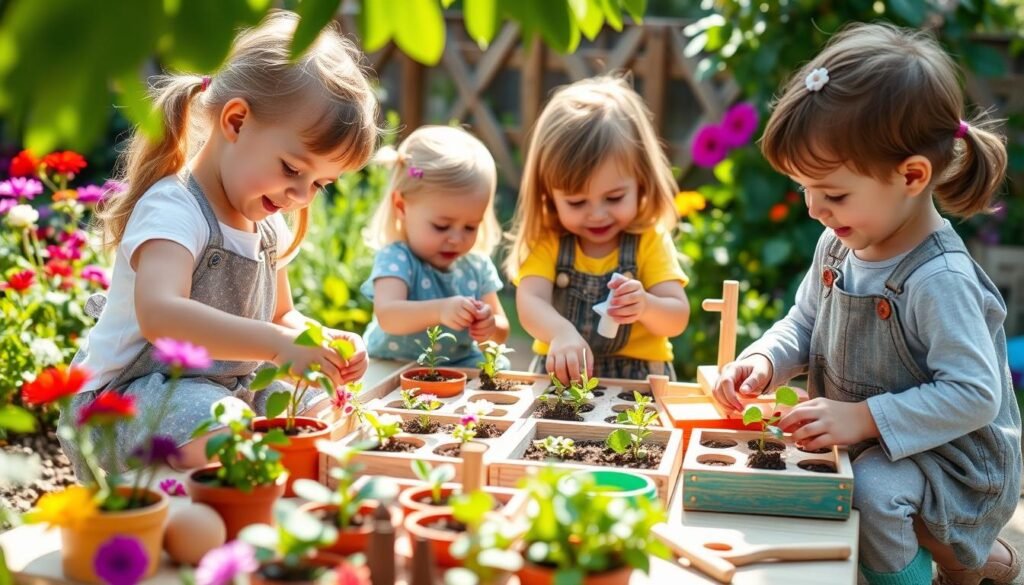 actividades jardinería niños
