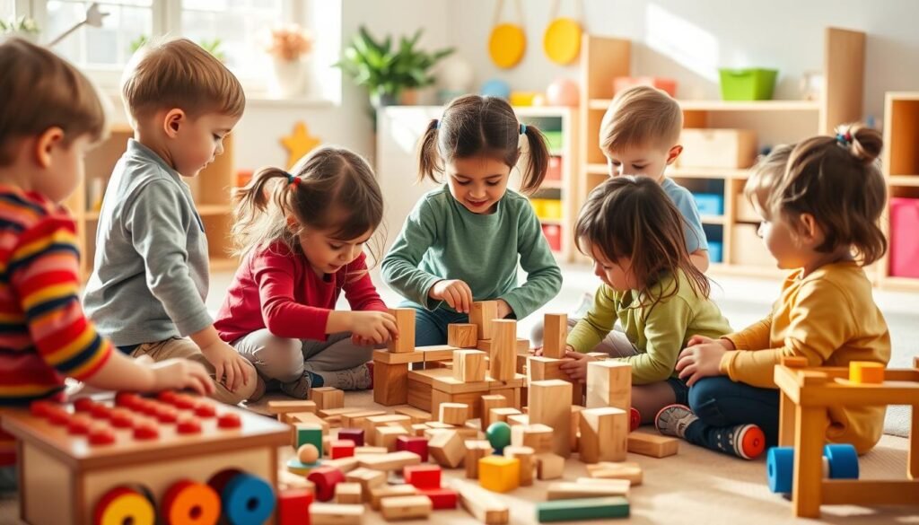 colaboración infantil en el juego
