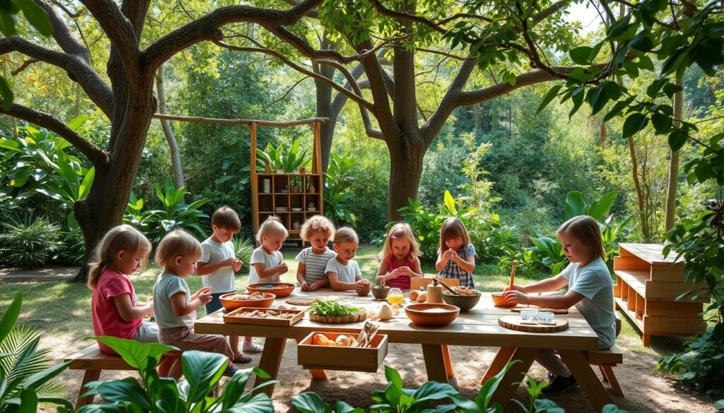 conexión naturaleza Montessori