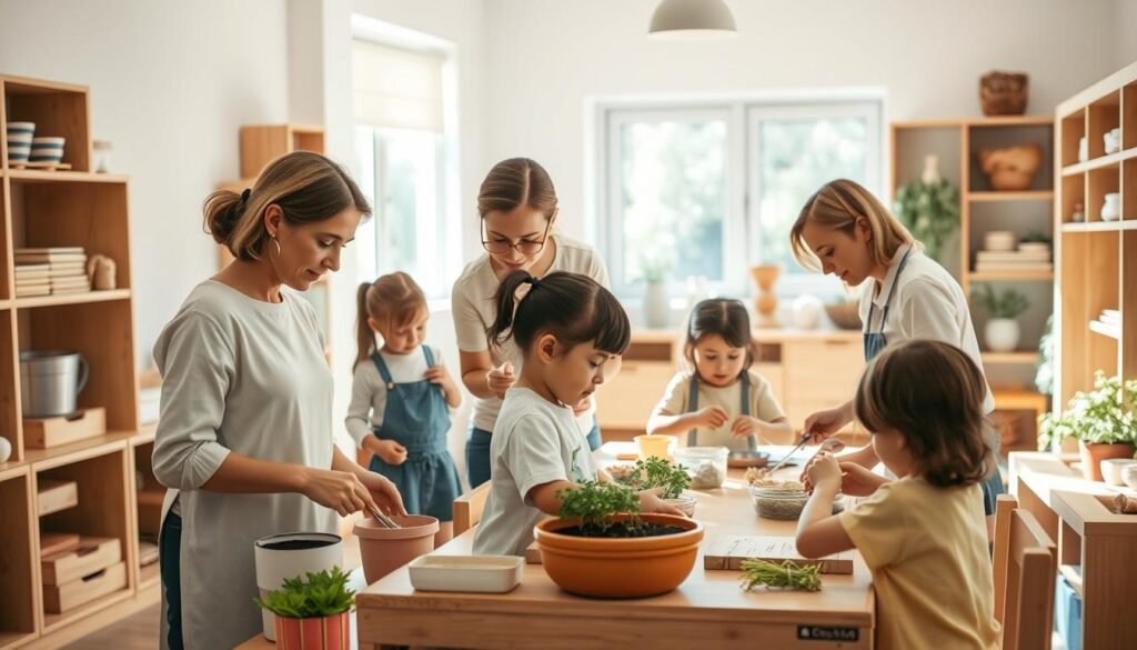 educadores en vida práctica Montessori