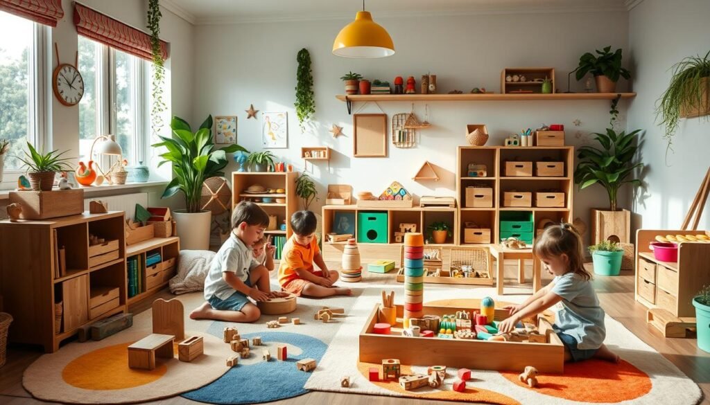estimulación cognitiva mediante juguetes Montessori