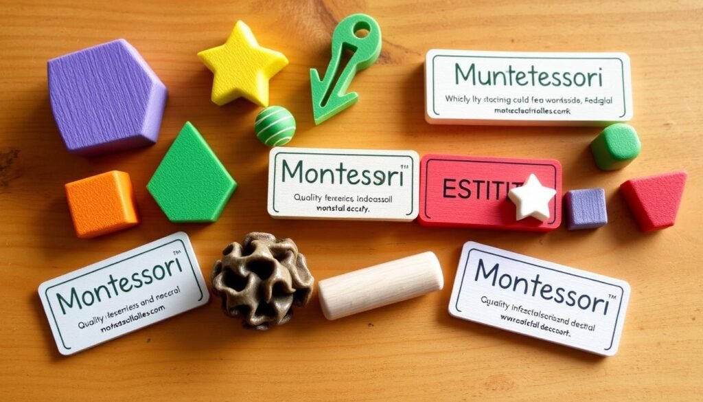 etiquetas de juguetes Montessori