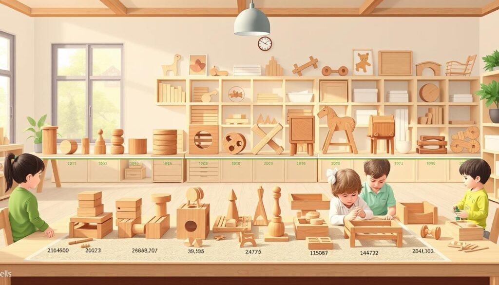 evolución juguetes Montessori