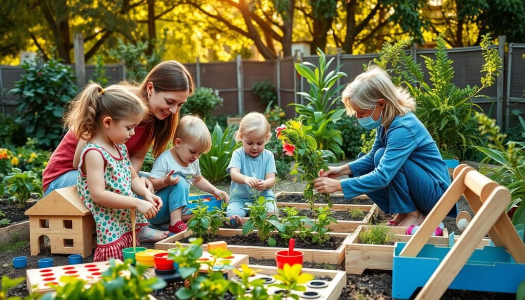 involucrar padres jardinería