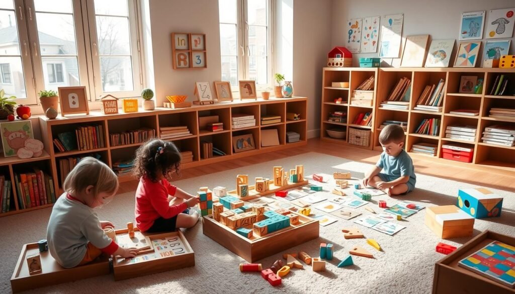 juguetes Montessori aprendizaje del lenguaje