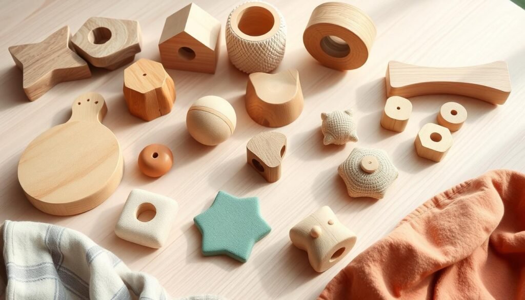 juguetes Montessori materiales naturales