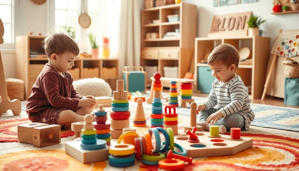 juguetes Montessori para hermanos