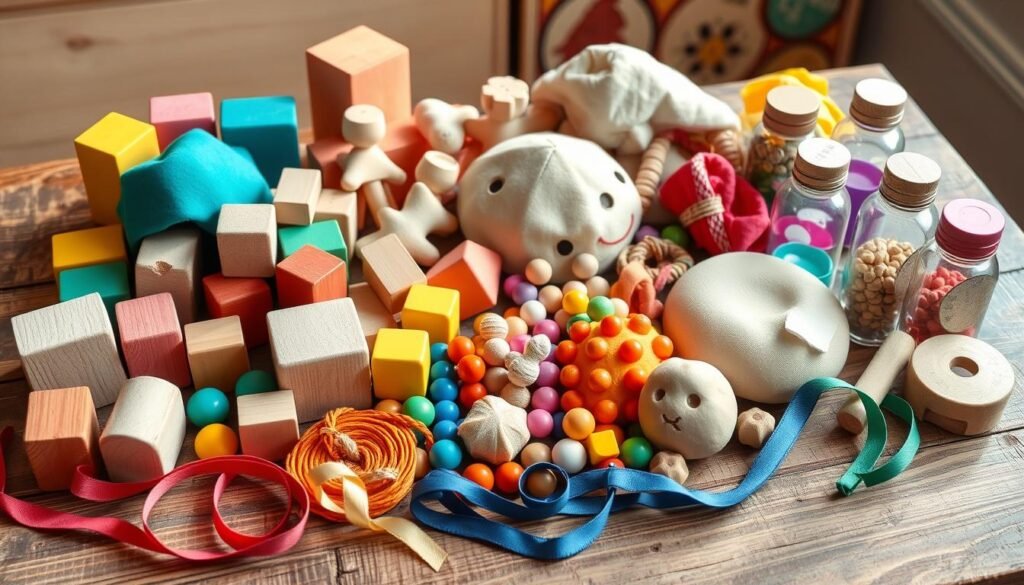 materiales para juguetes Montessori