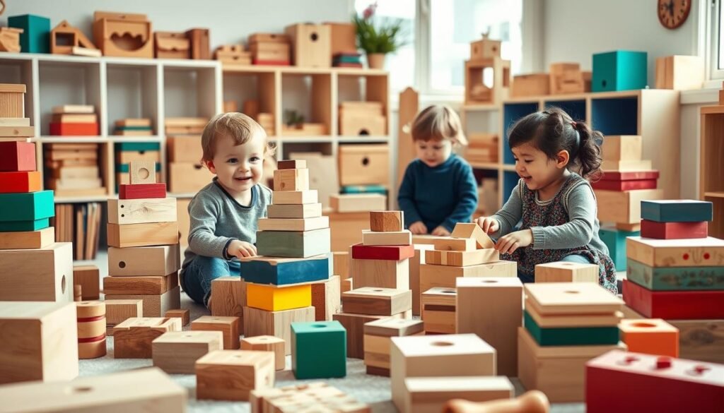 variabilidad en las cajas de encastre Montessori