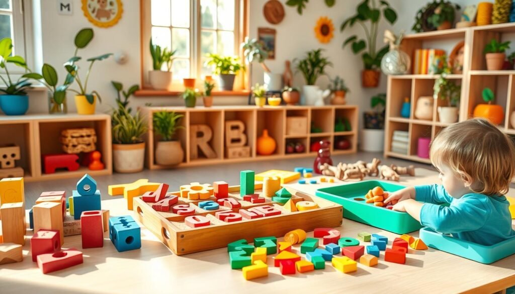 Materiales Montessori para educación preescolar